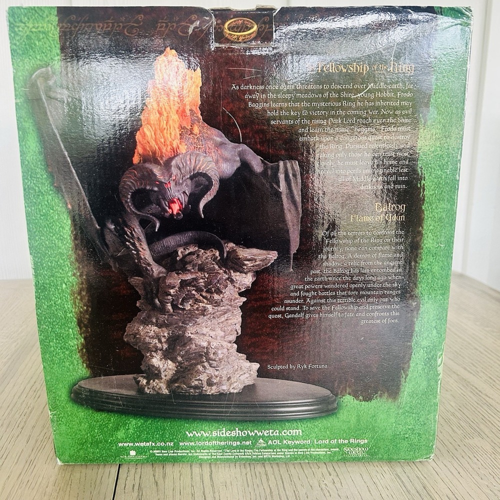 Balrog Flam of Udun Statue Lord of the Rings FOTR Sideshow Weta Collectables - Picture 3 of 16